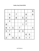 Sudoku - Easy A106 Print Puzzle