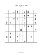Sudoku - Easy A11 Print Puzzle