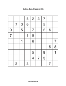 Sudoku - Easy A134 Print Puzzle