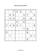 Sudoku - Easy A163 Print Puzzle