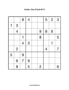 Sudoku - Easy A17 Print Puzzle