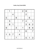 Sudoku - Easy A208 Print Puzzle
