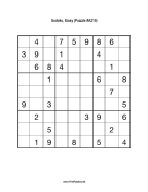 Sudoku - Easy A215 Print Puzzle