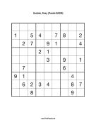 Sudoku - Easy A226 Print Puzzle