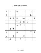 Sudoku - Easy A233 Print Puzzle