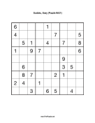 Sudoku - Easy A31 Print Puzzle