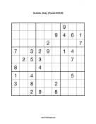 Sudoku - Easy A330 Print Puzzle
