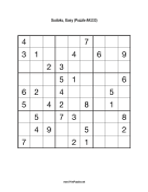 Sudoku - Easy A333 Print Puzzle