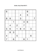 Sudoku - Easy A377 Print Puzzle