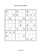 Sudoku - Easy A385 Print Puzzle