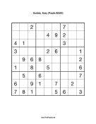 Sudoku - Easy A403 Print Puzzle