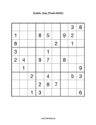Sudoku - Easy A424 Print Puzzle