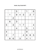Sudoku - Easy A47 Print Puzzle
