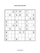Sudoku - Easy A6 Print Puzzle