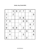 Sudoku - Easy A82 Print Puzzle