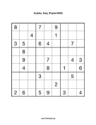 Sudoku - Easy A90 Print Puzzle