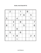 Sudoku - Hard A110 Print Puzzle