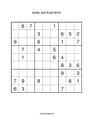 Sudoku - Hard A121 Print Puzzle