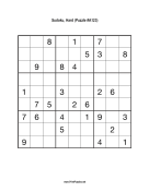 Sudoku - Hard A123 Print Puzzle
