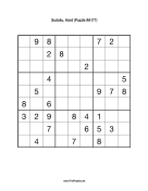 Sudoku - Hard A177 Print Puzzle