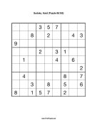 Sudoku - Hard A185 Print Puzzle