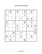 Sudoku - Hard A201 Print Puzzle