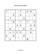 Sudoku - Hard A227 Print Puzzle