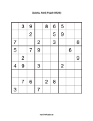 Sudoku - Hard A246 Print Puzzle