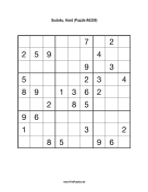 Sudoku - Hard A259 Print Puzzle