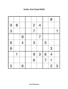 Sudoku - Hard A268 Print Puzzle