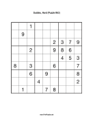 Sudoku - Hard A3 Print Puzzle