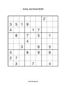 Sudoku - Hard A300 Print Puzzle