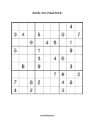 Sudoku - Hard A312 Print Puzzle