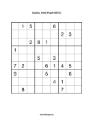 Sudoku - Hard A314 Print Puzzle