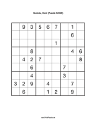 Sudoku - Hard A329 Print Puzzle