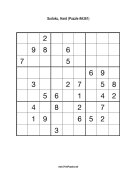 Sudoku - Hard A361 Print Puzzle