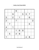 Sudoku - Hard A383 Print Puzzle