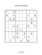 Sudoku - Hard A45 Print Puzzle