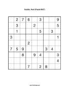 Sudoku - Hard A57 Print Puzzle