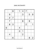 Sudoku - Hard A7 Print Puzzle