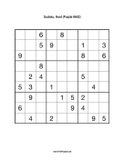 Sudoku - Hard A82 Print Puzzle