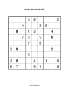 Sudoku - Hard A87 Print Puzzle
