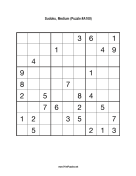 Sudoku - Medium A100 Print Puzzle