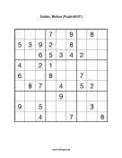 Sudoku - Medium A101 Print Puzzle