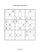 Sudoku - Medium A109 Print Puzzle