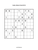 Sudoku - Medium A123 Print Puzzle