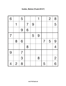 Sudoku - Medium A127 Print Puzzle