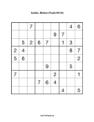 Sudoku - Medium A144 Print Puzzle