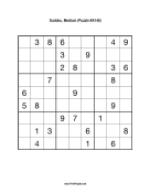 Sudoku - Medium A146 Print Puzzle