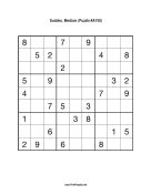 Sudoku - Medium A150 Print Puzzle